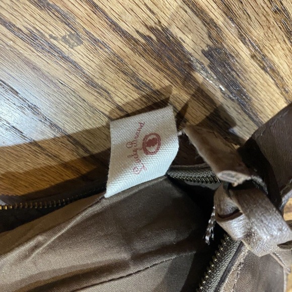 LUCKY BRAND ROBERTSON CONVERTIBLE HOBO TAUPE BROWN LEATHER PURSE BAG BOHO - Picture 11 of 11